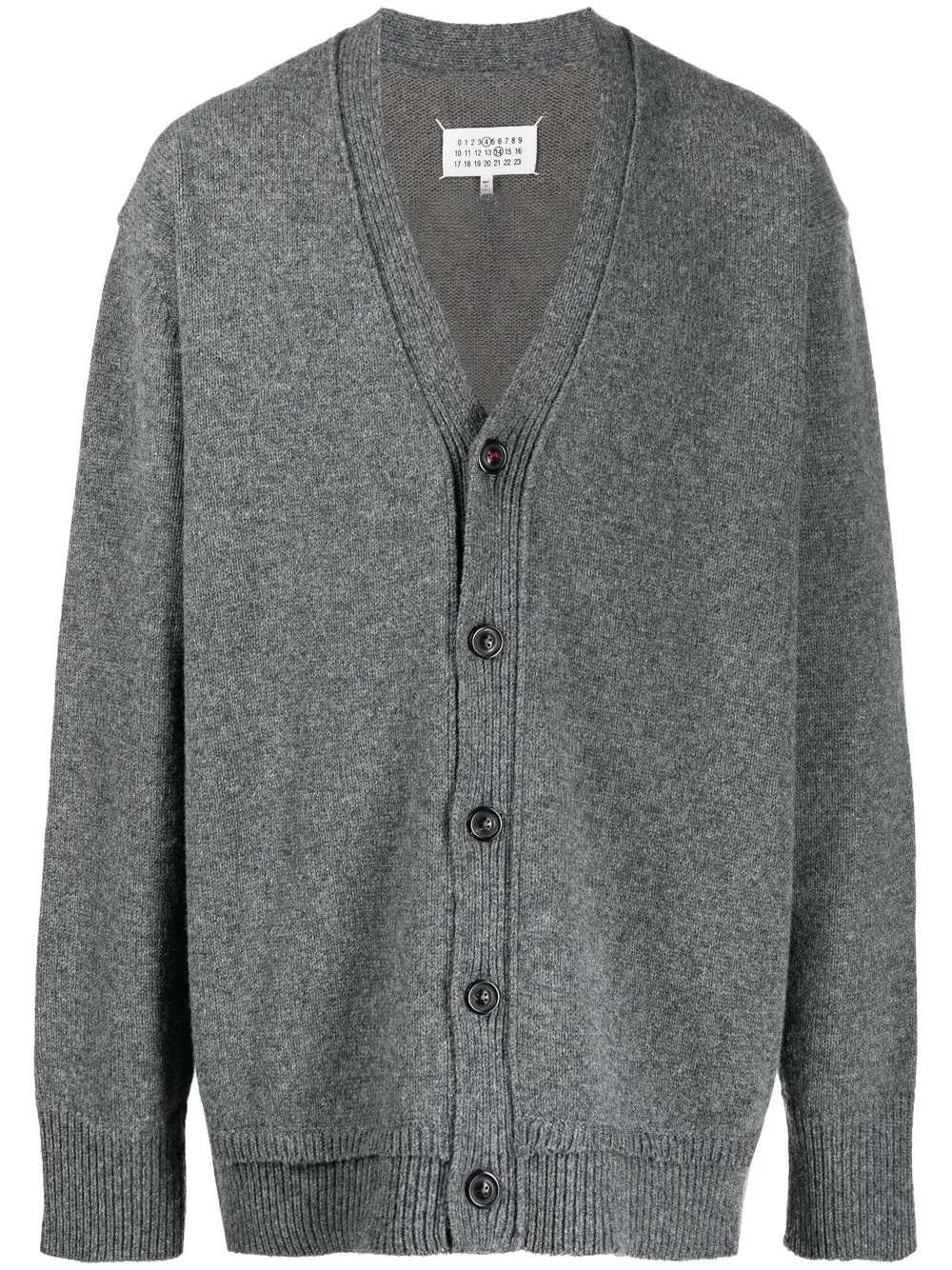 button-up knitted cardigan - 1