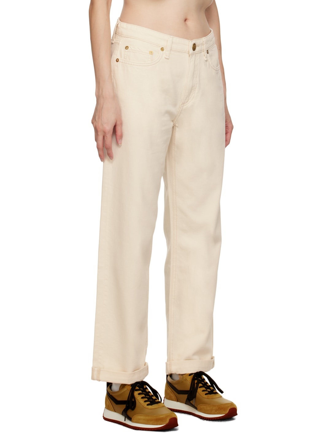 Beige Dre Jeans - 2