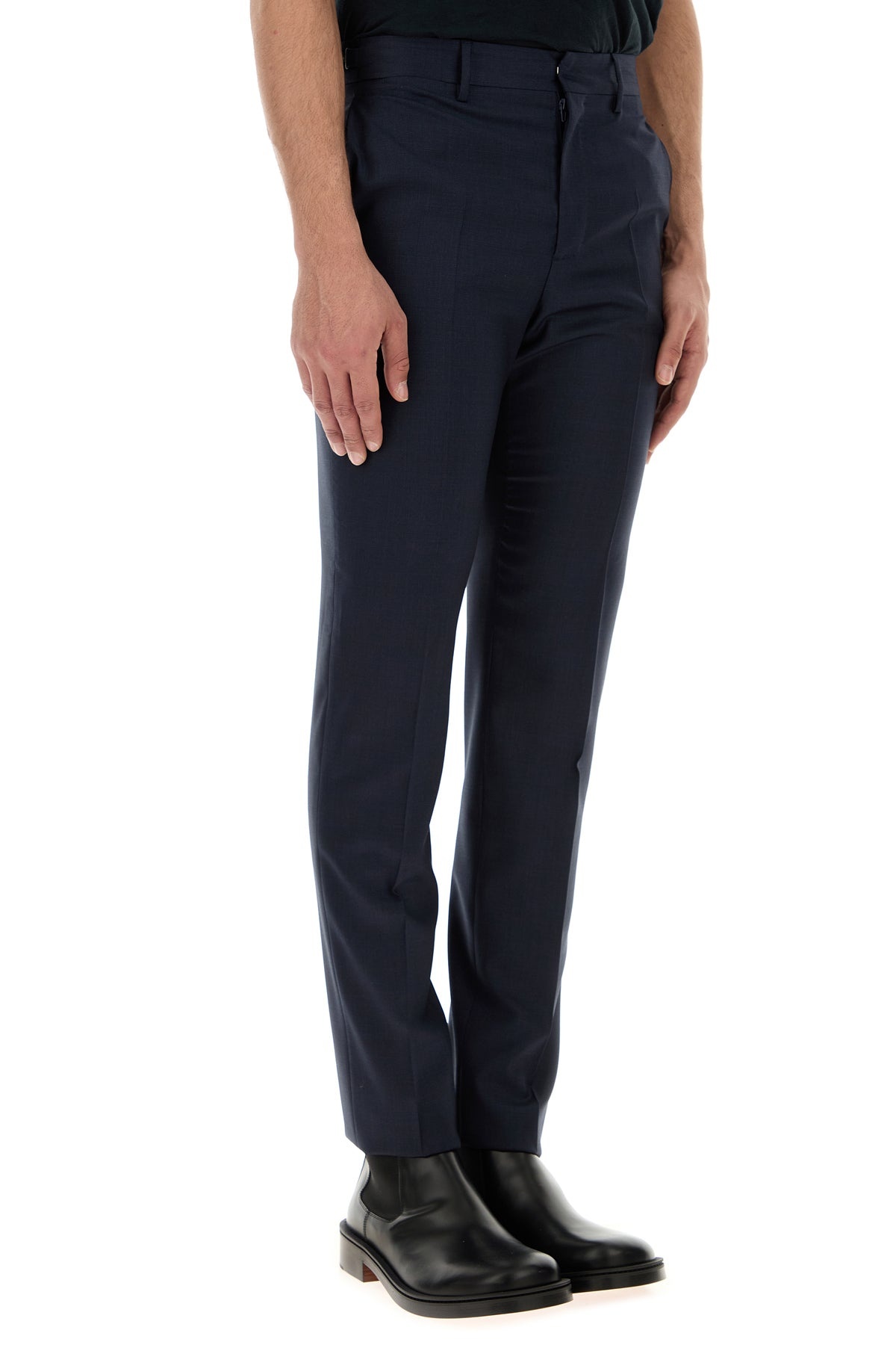 Dark blue wool pant - 3