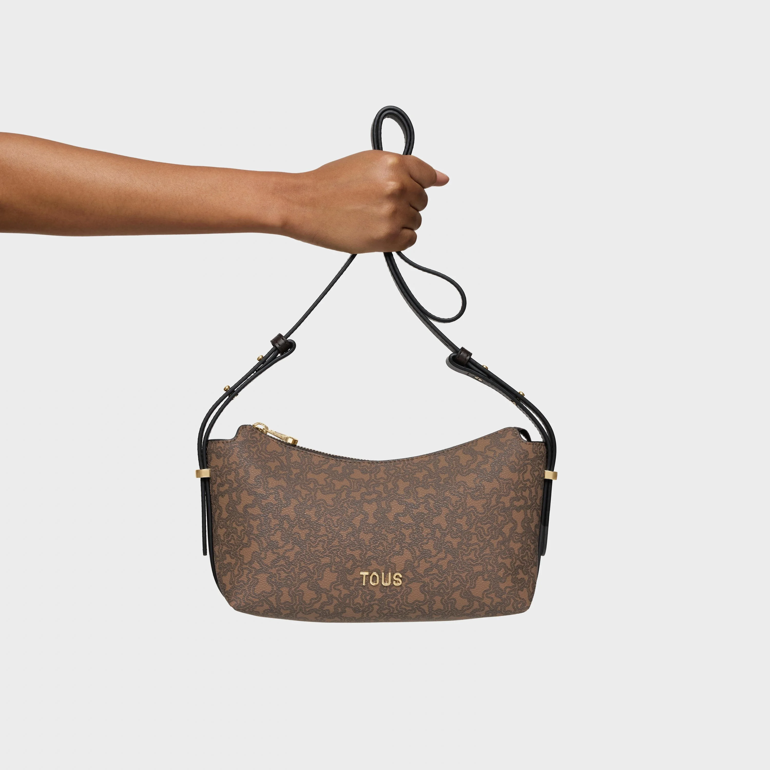 Medium brown Crossbody bag TOUS Kaos Mini Lines - 1