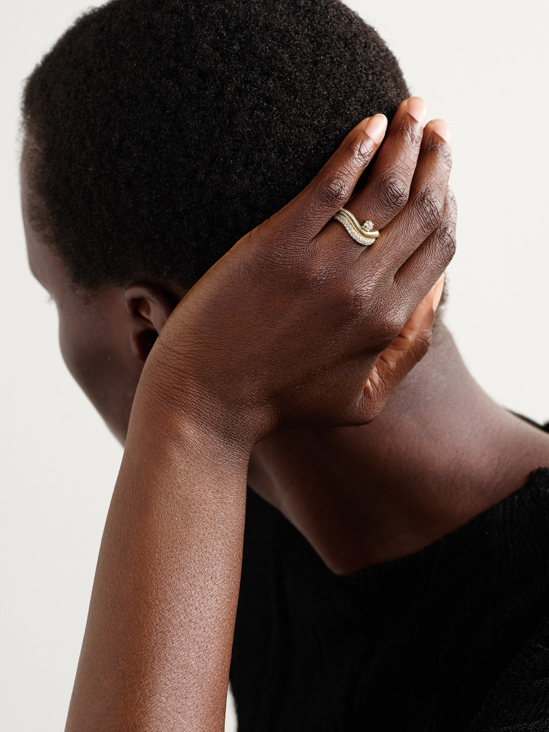 STONE AND STRAND Anjelica 14-karat Gold Diamond Ring outlook