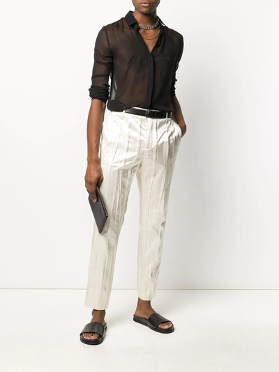 SAINT LAURENT pleated mid-rise tailored trousers outlook