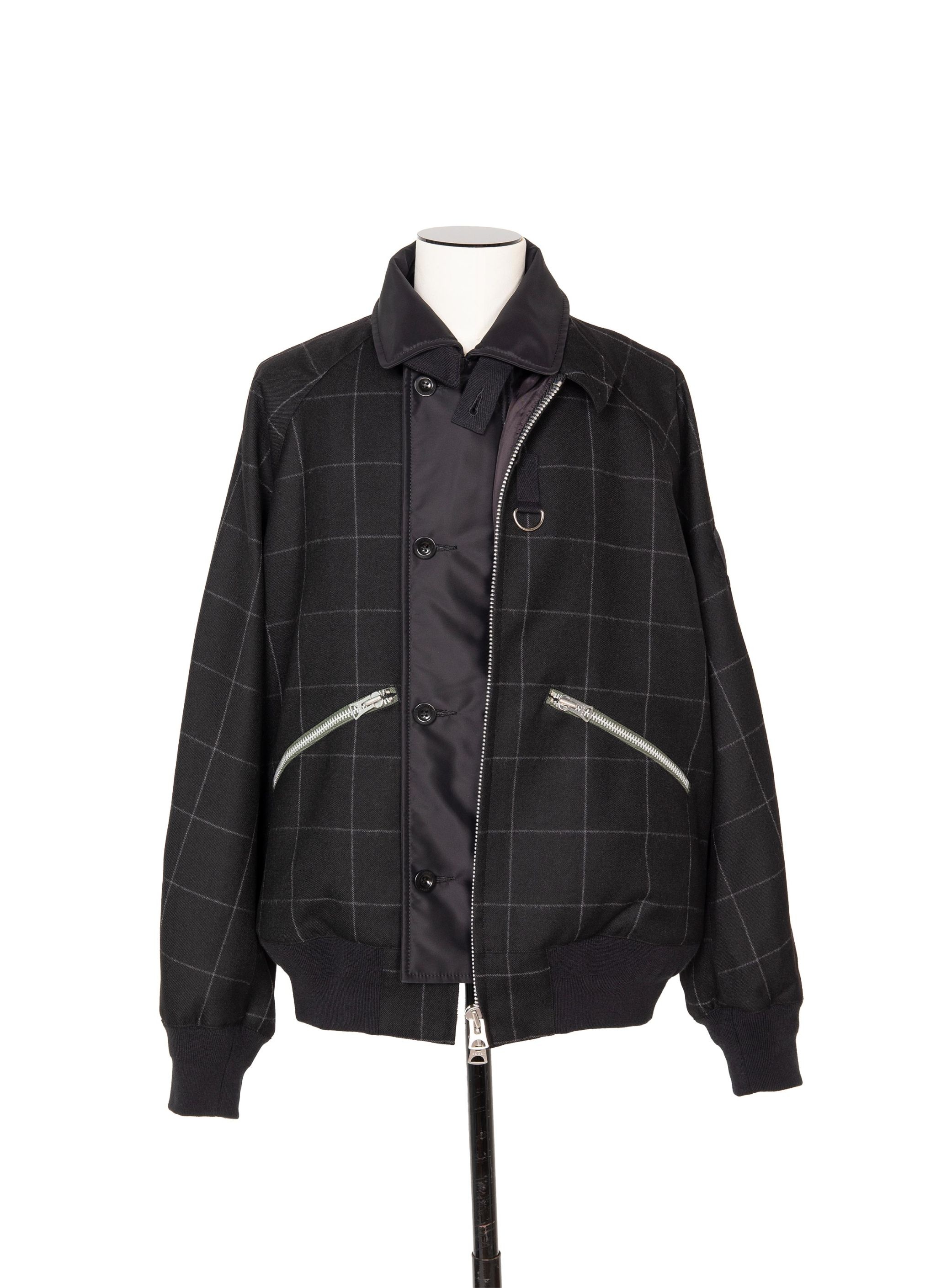 Windowpane Blouson - 2