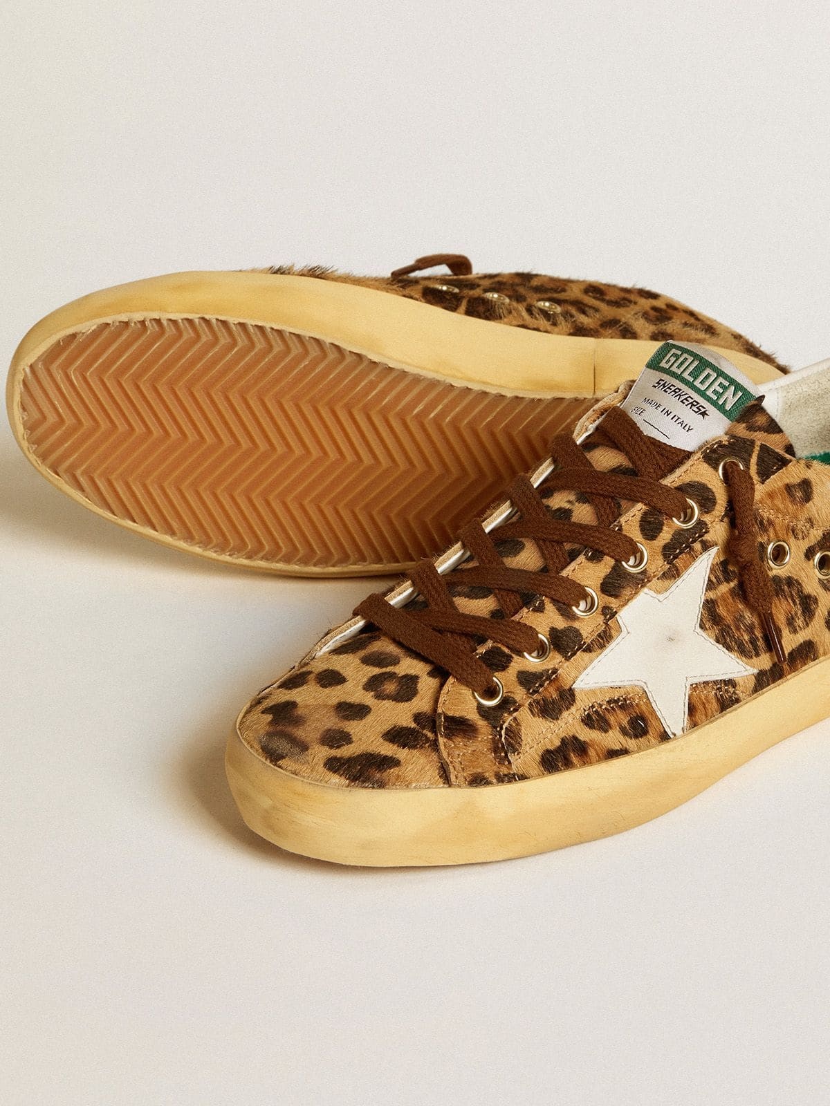 Super-Star LTD in leopard-print pony skin with leather star and heel tab - 3