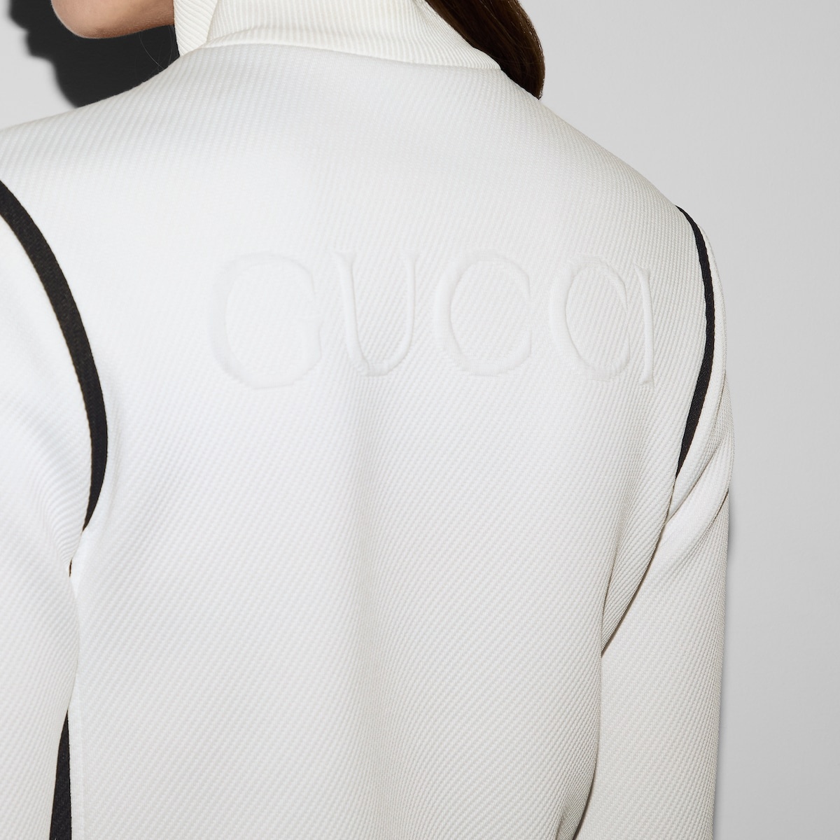 Jersey jacquard zip jacket - 6