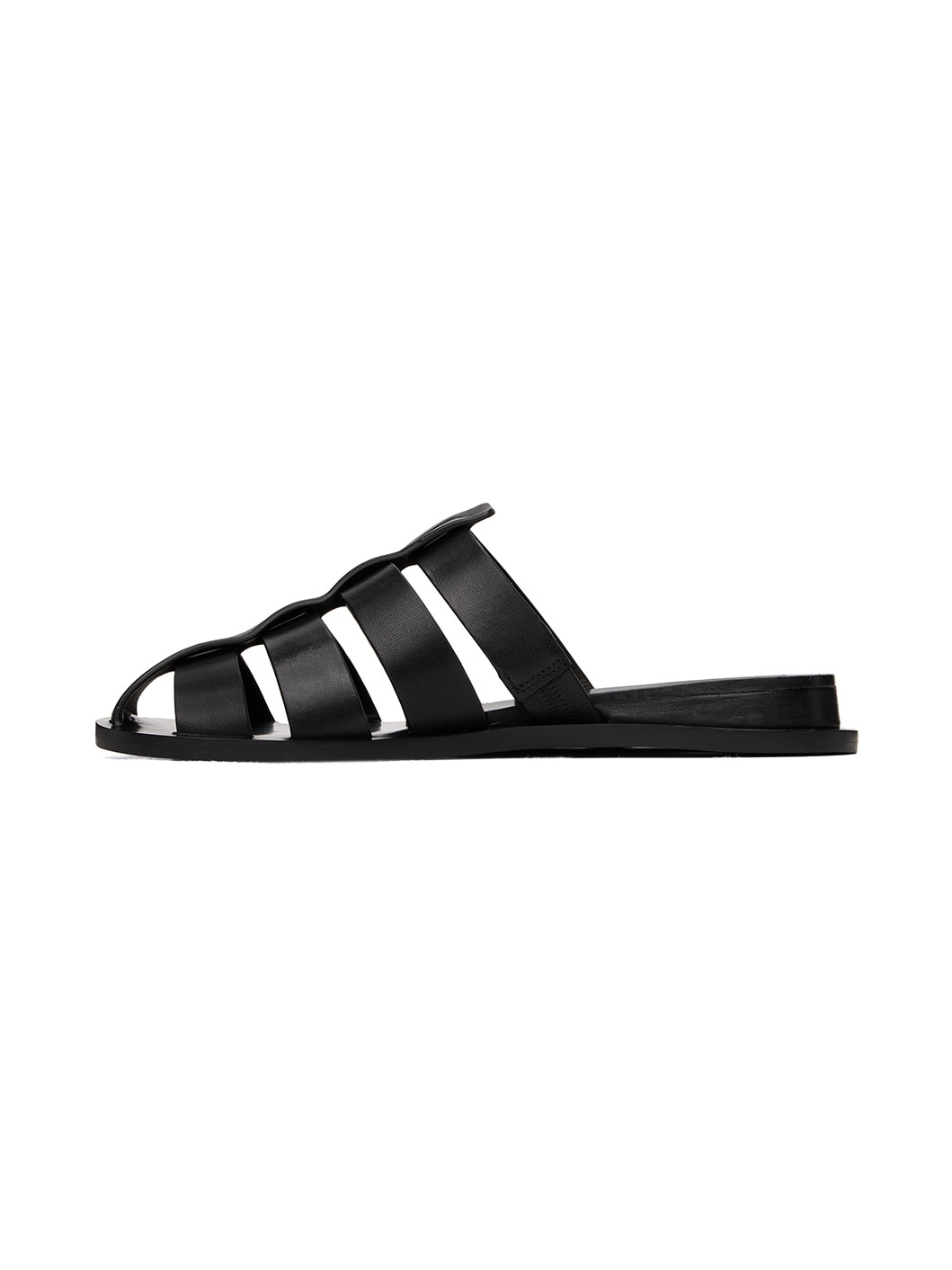 Black Beau Fisherman Slides - 3