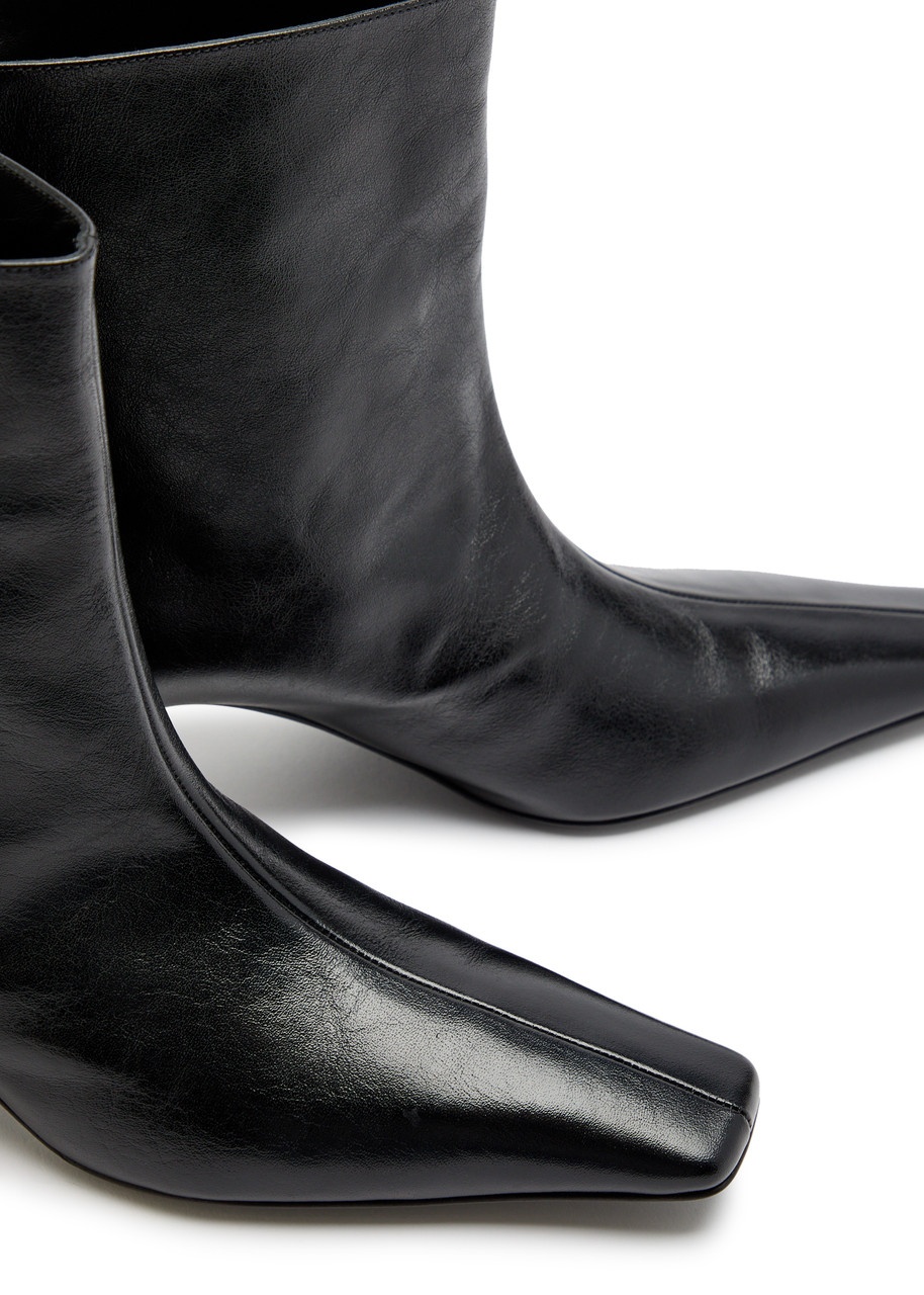 Khaite Ona 55 Leather Ankle Boots - 3
