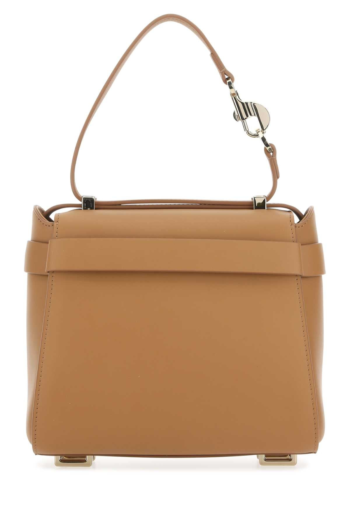 Chloe Women Camel Leather Small Nacha Handbag - 3