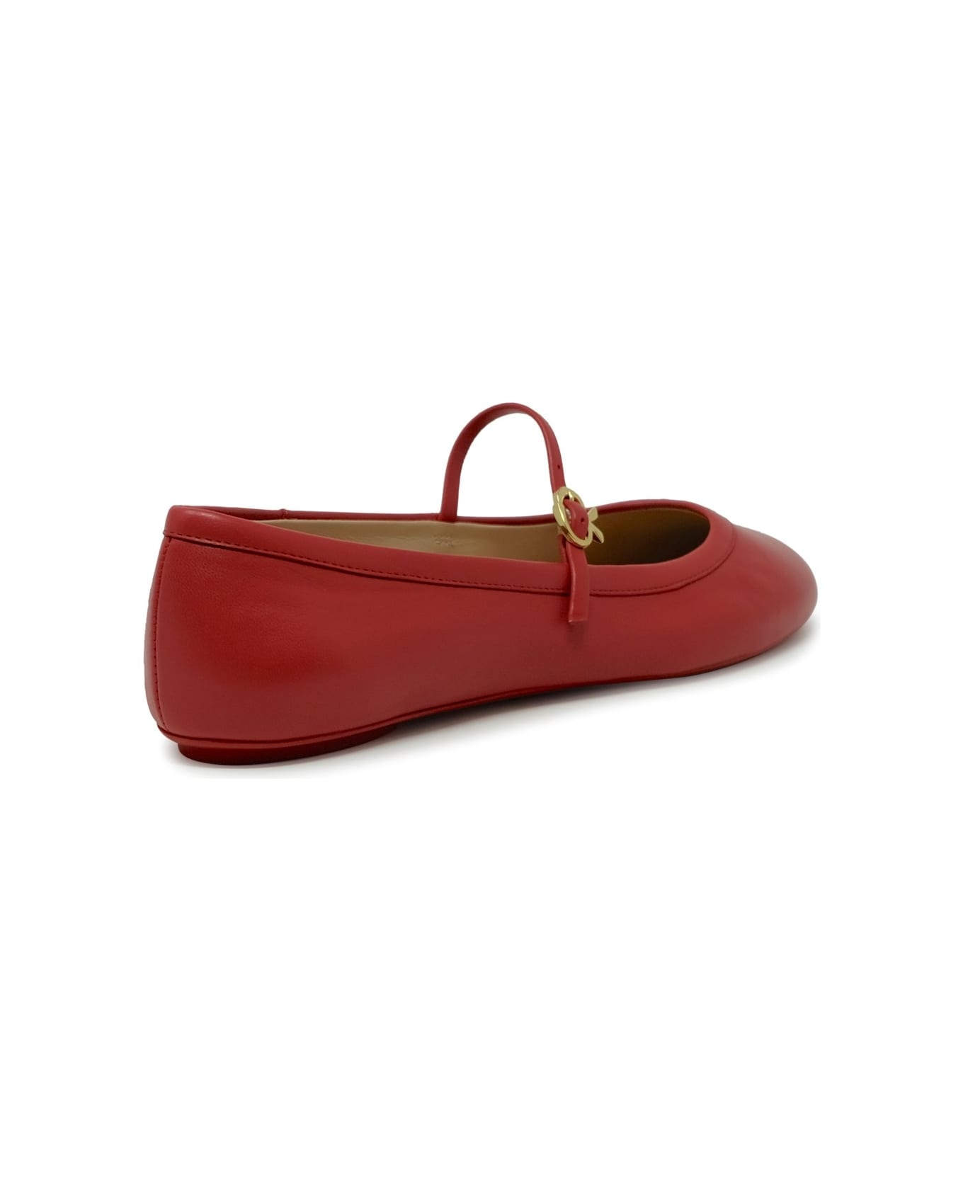 Gianvito Rossi Leather Ballerina - 3