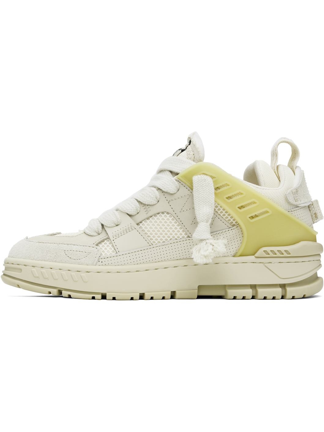 Beige Area Patchwork Sneakers - 3