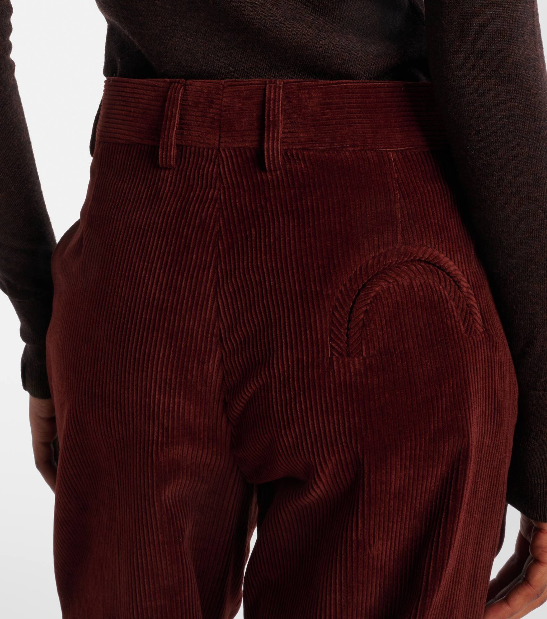 Nana cotton corduroy straight pants - 5