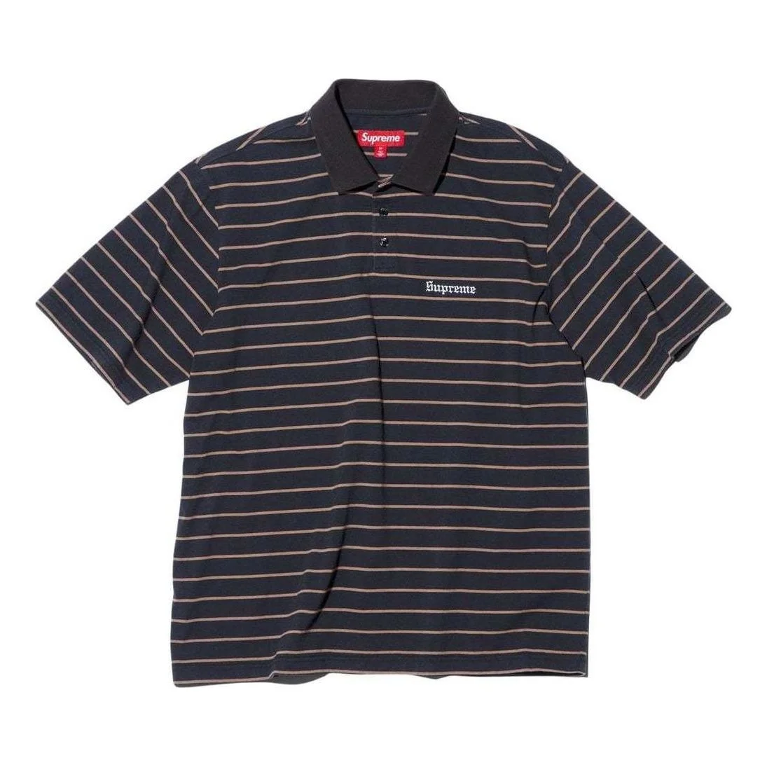 Supreme x Melvins Stripe S/S Polo 'Black White' SUP-SS24-221 - 1