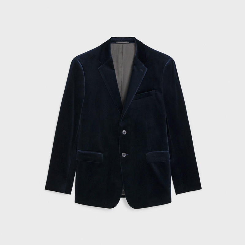 Chambers Blazer in Stretch Velvet 1