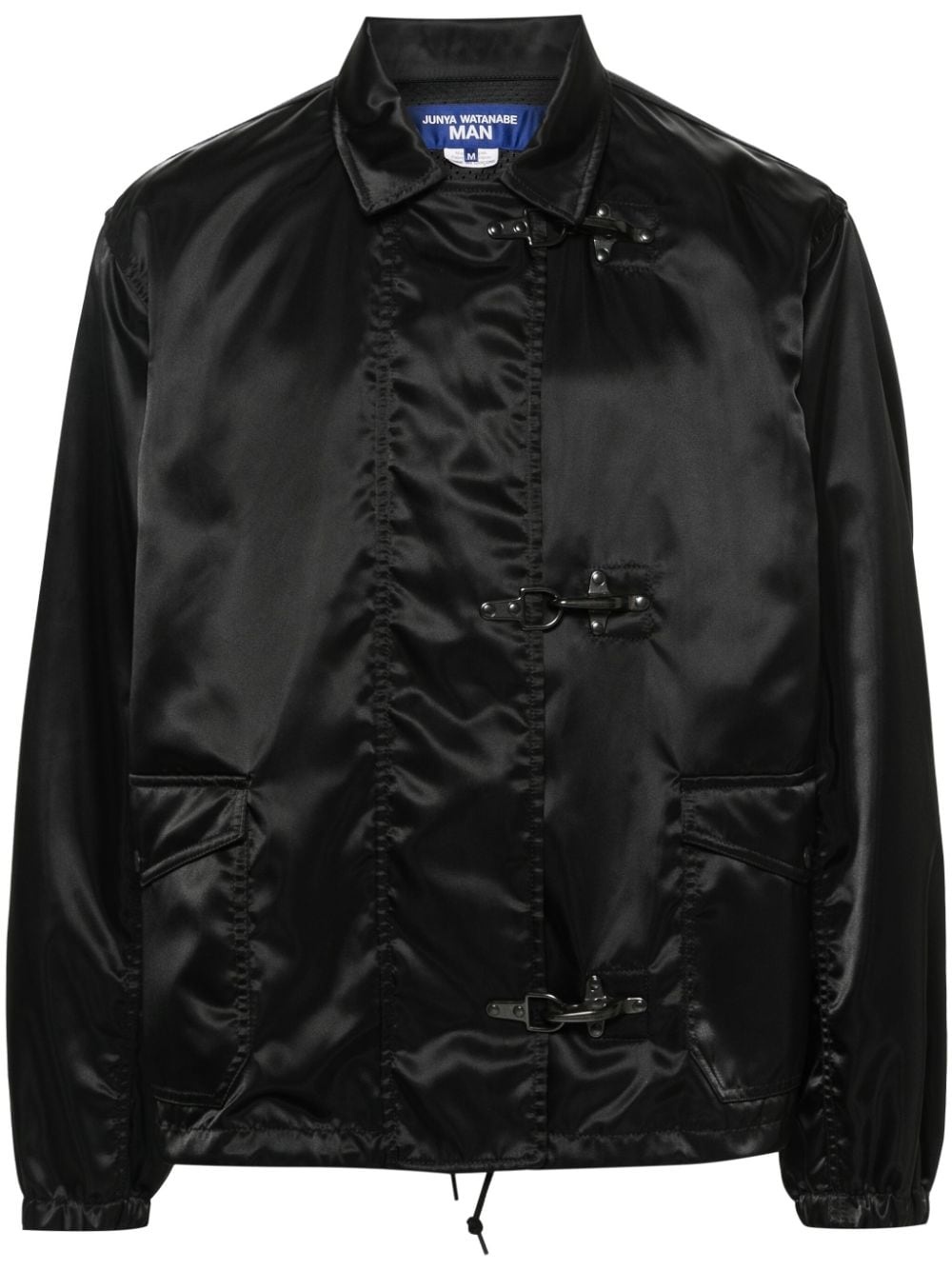 classic-collar zip-up jacket - 1