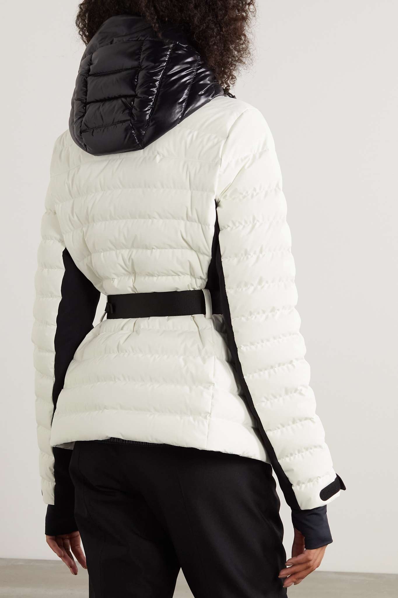 Bruche belted two-tone quilted down ski jacket - 3