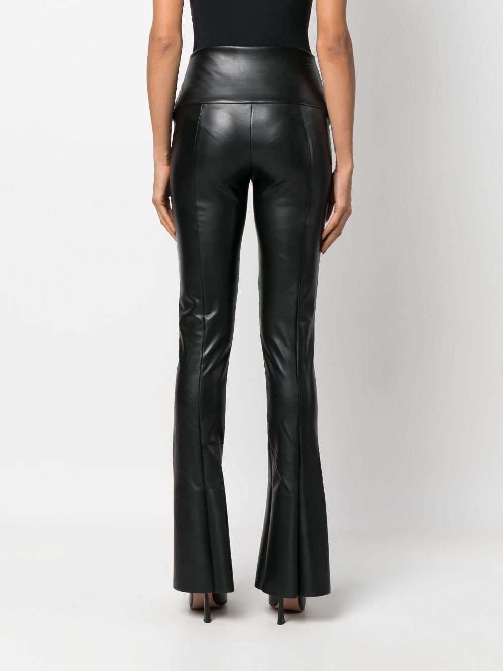 faux-leather skinny trousers - 4
