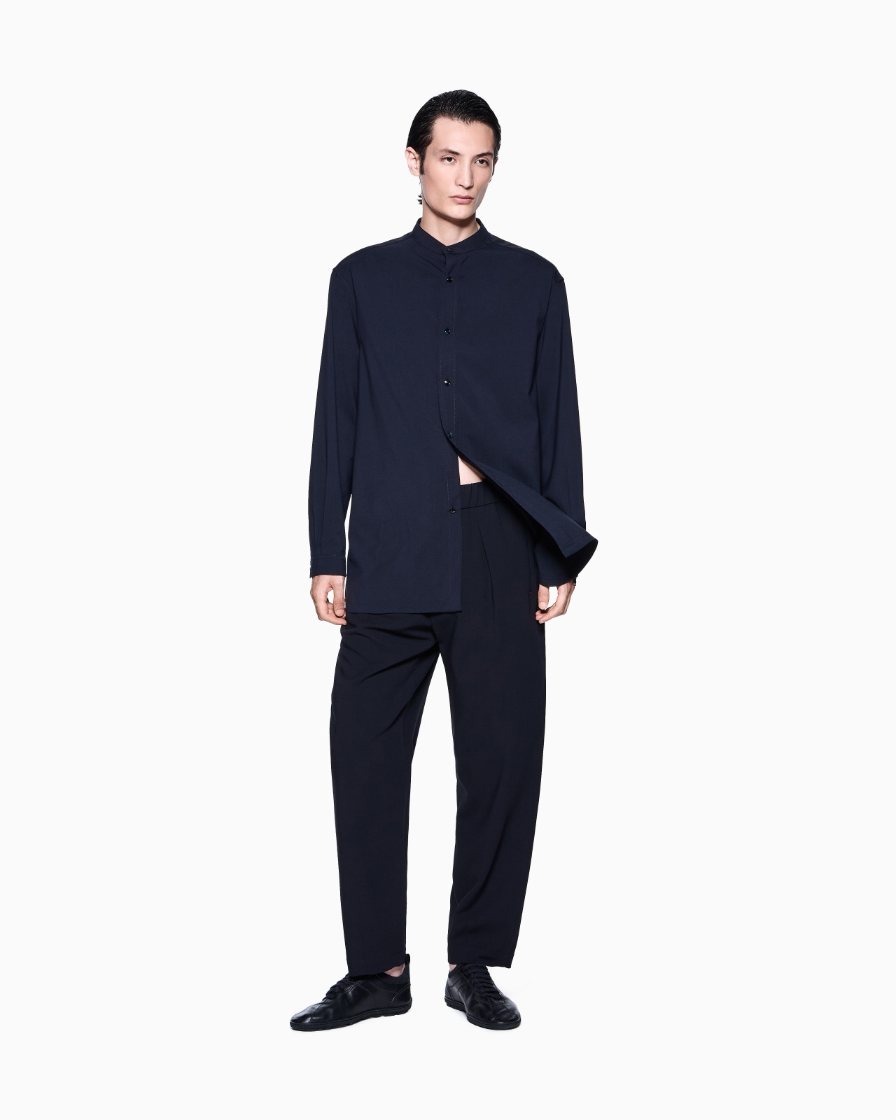 SHIRT JACKET IN PURE VIRGIN WOOL CANVAS - 2