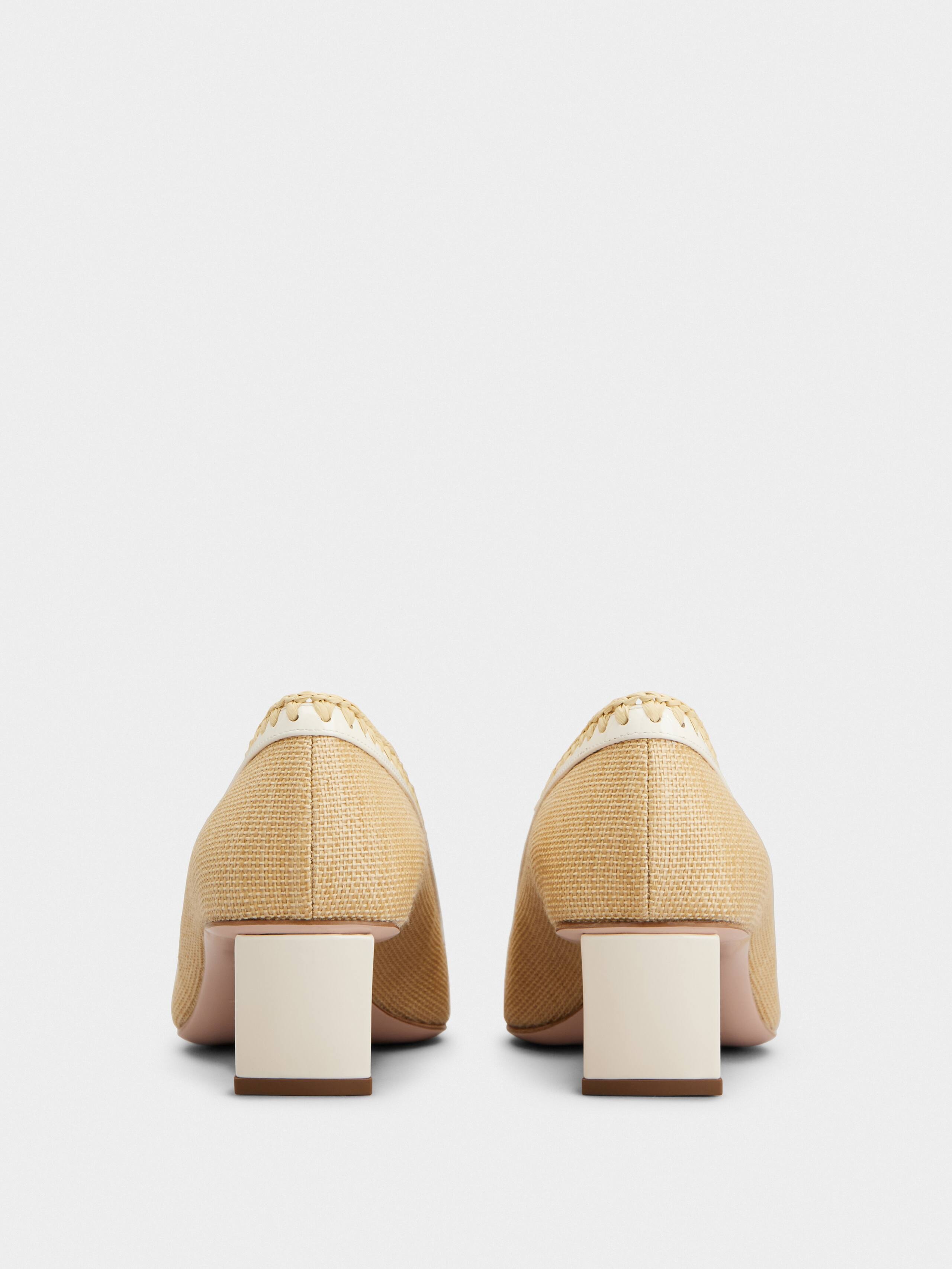 Belle Vivier Pumps in canvas - 5