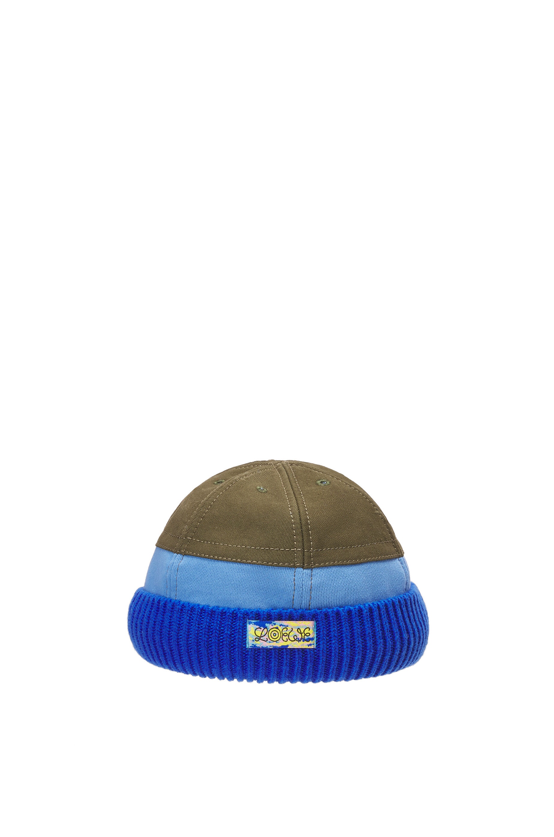 Canvas beanie in cotton and wool - 3