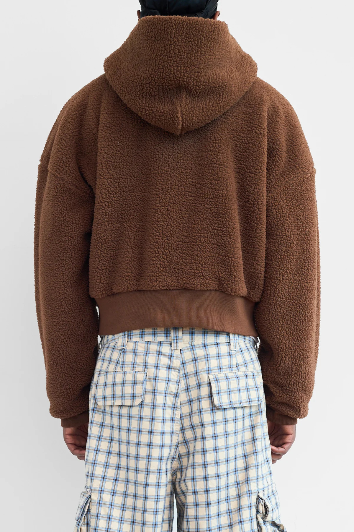 ERL Terry Fleece Zipped Hoodie Brown - 5