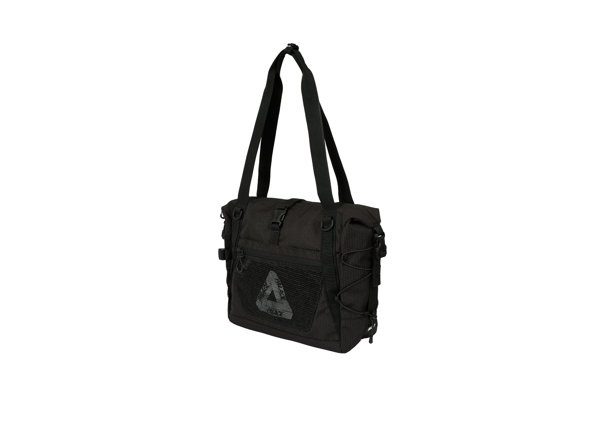 PALACE CORDURA ECO HEX RIPSTOP SHOULDER BAG BLACK | REVERSIBLE