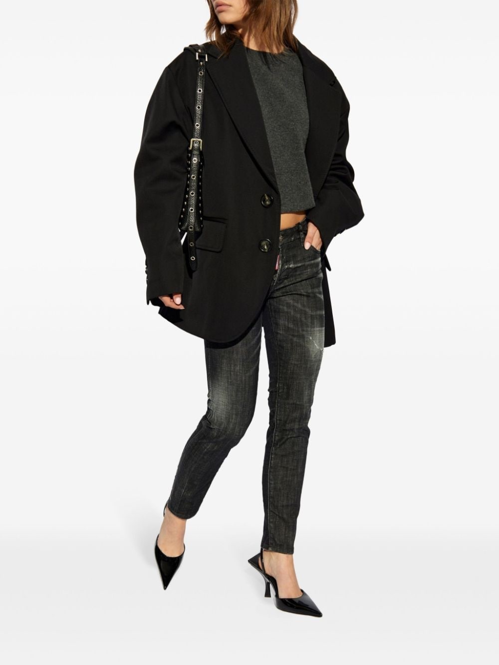 crew-neck wool jumper - 2