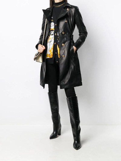 VERSACE Medusa belted trench coat outlook