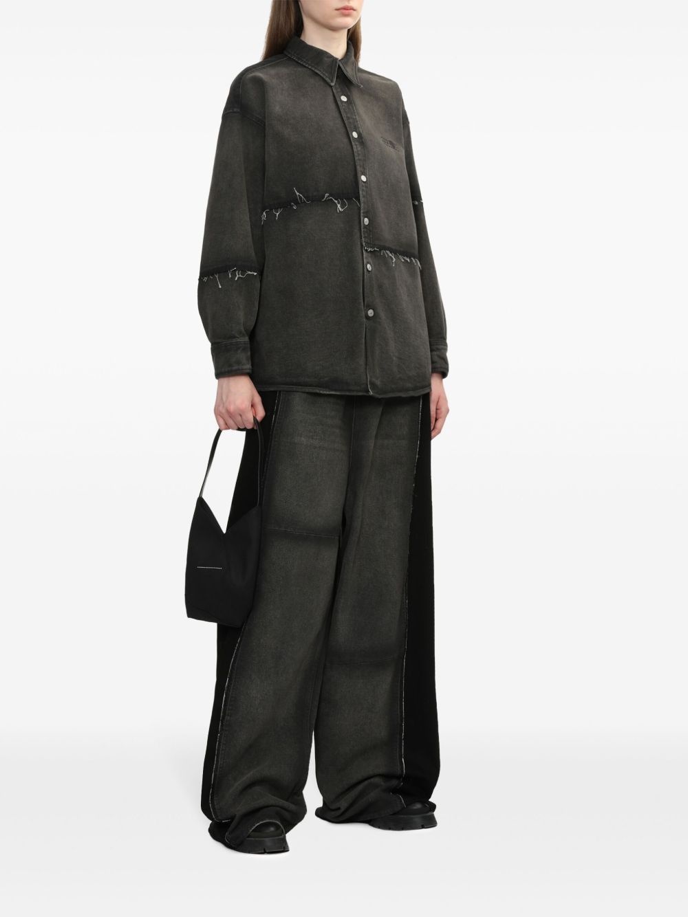 numbers-embroidered shirt - 2