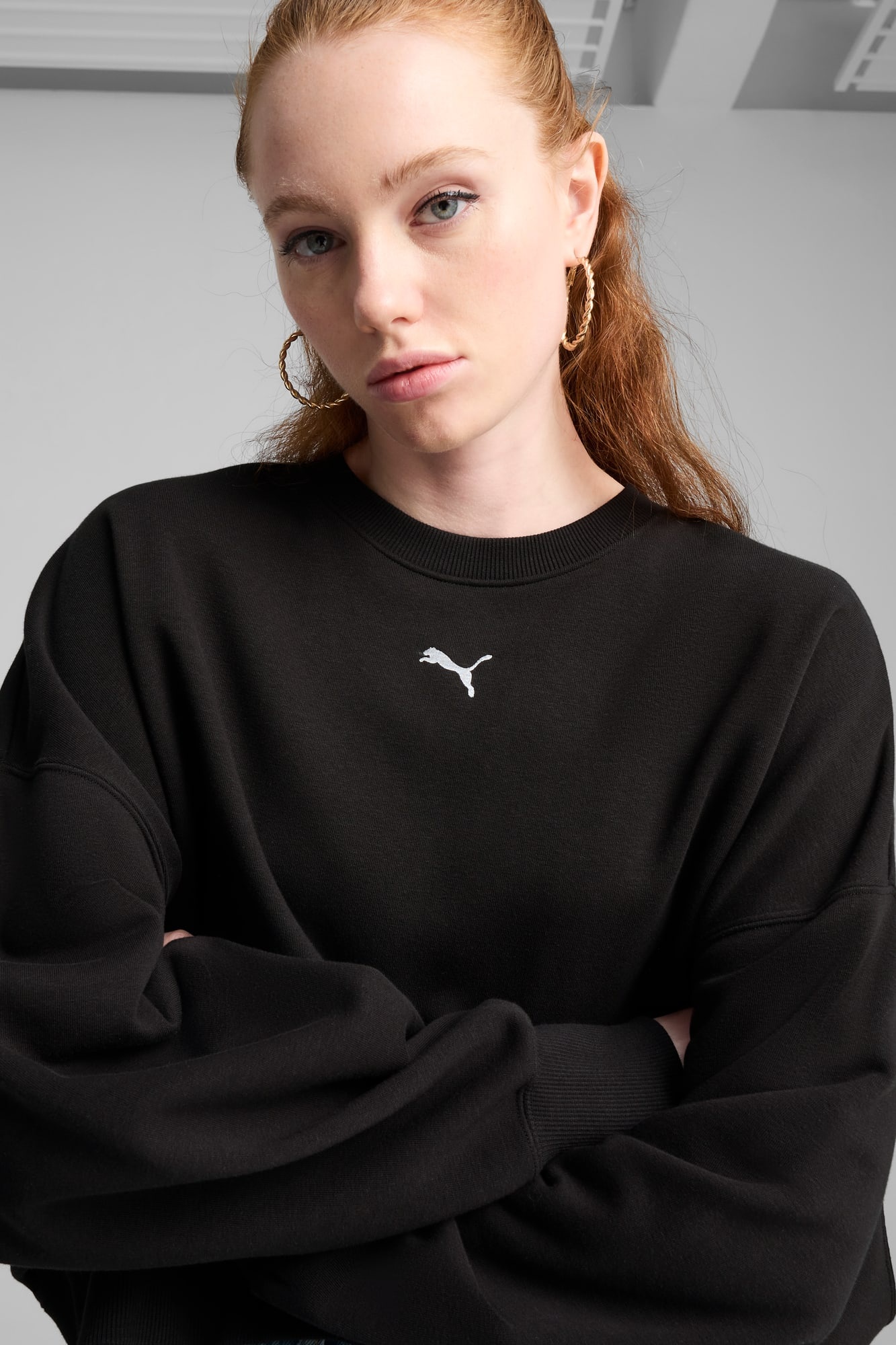 Wardrobe Essentials Women's Oversized Crew Sweatshirt - 7