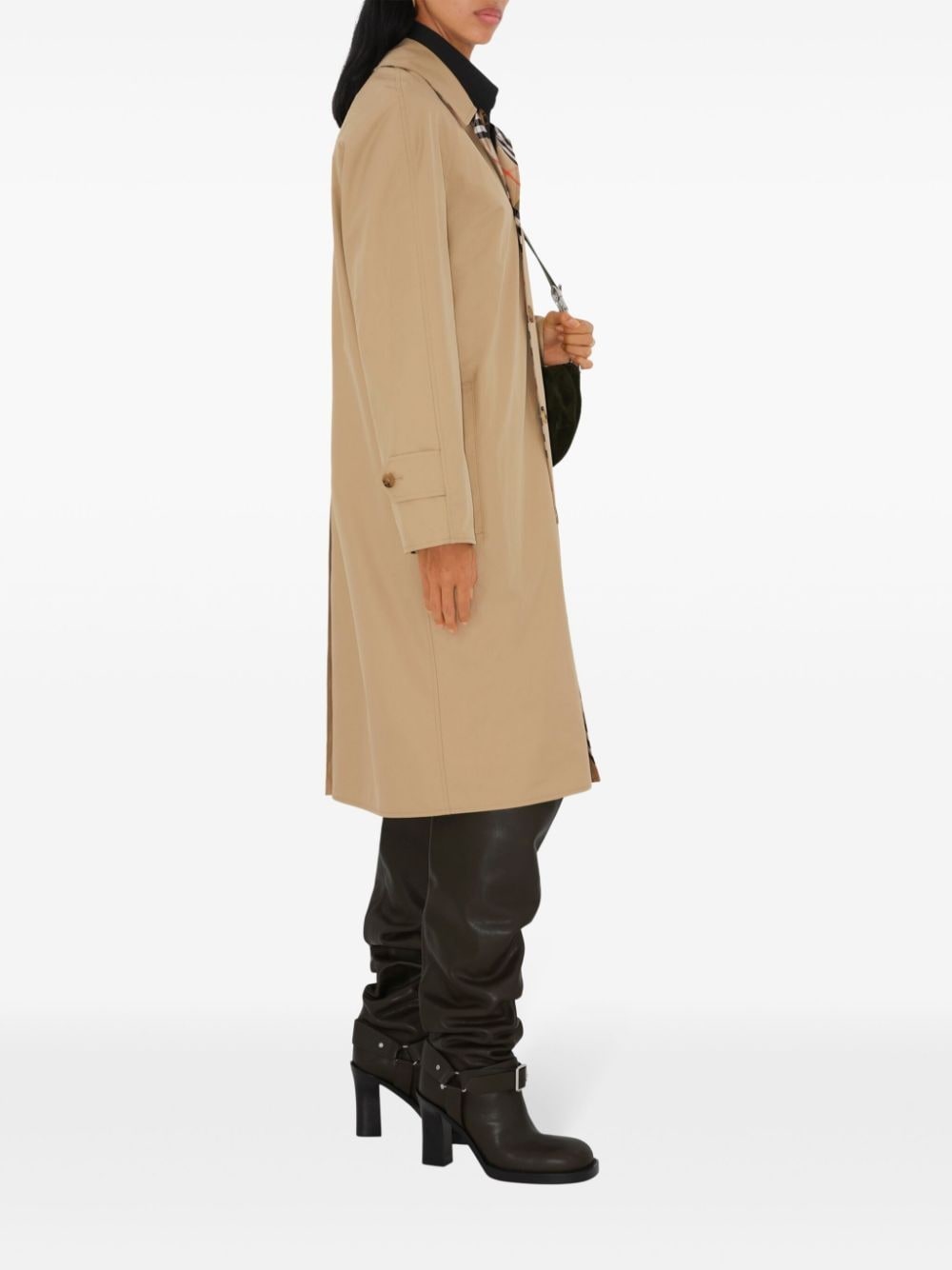 BURBERRY｜COATS ( Reversible Long Gabardine Car Coat (80 Burberry reversible long gabardine car coat | REVERSIBLE