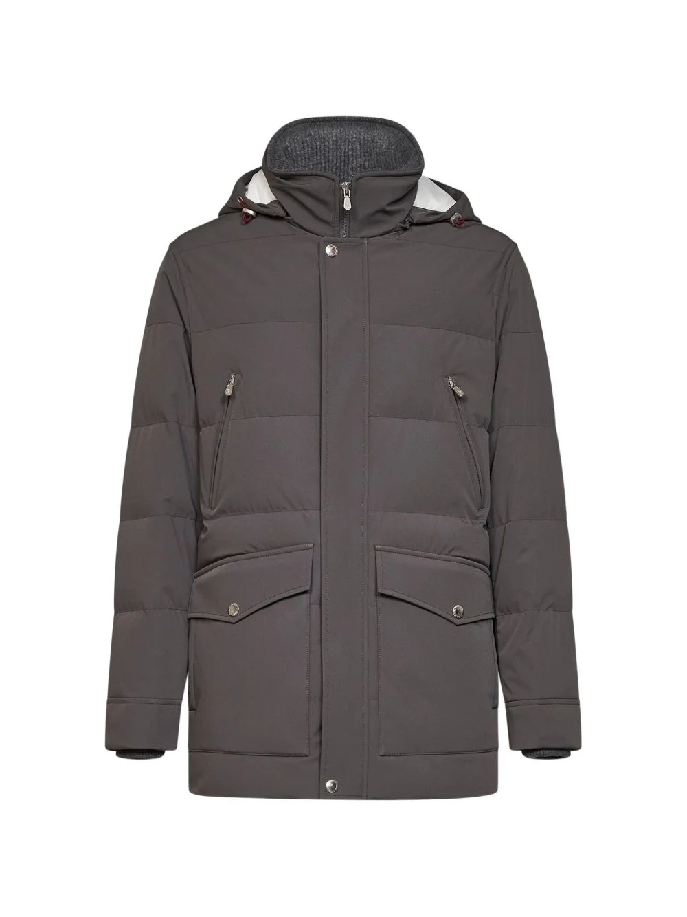 Brunello Cucinelli Men Hooded Down Jacket - 1