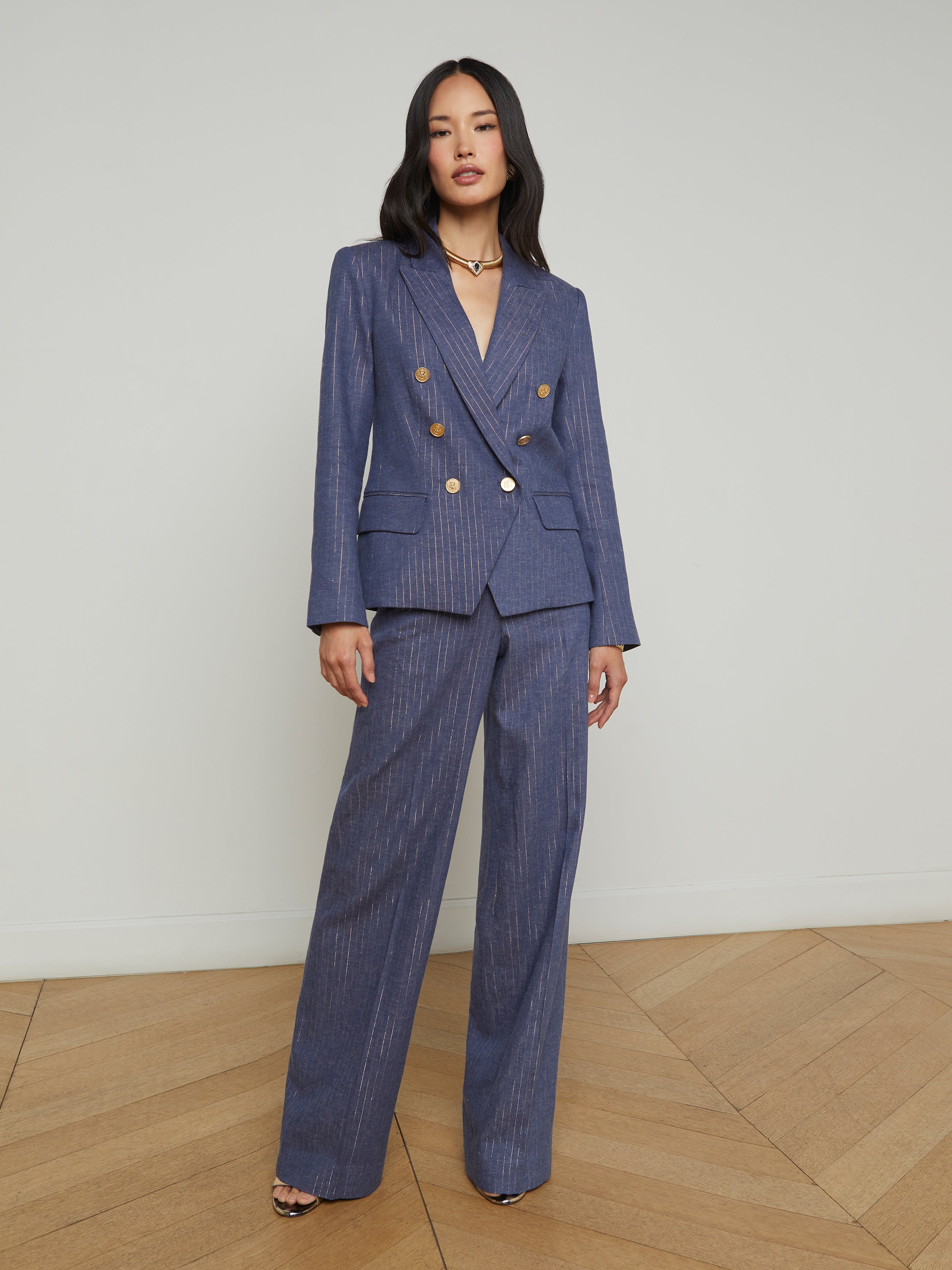 Kenzie Pinstriped Blazer - 4