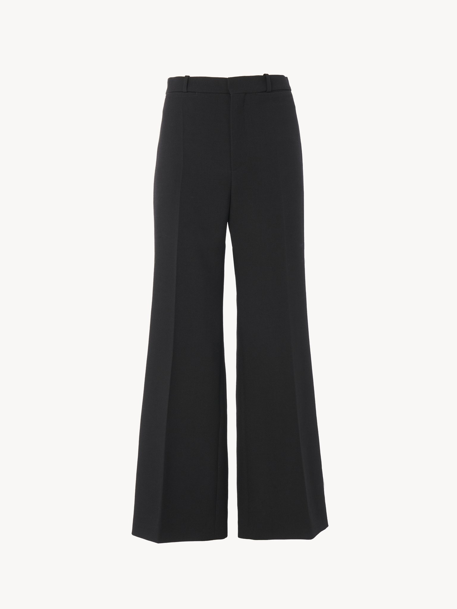 CROPPED BOOTCUT PANTS IN WOOL CRÊPE - 2