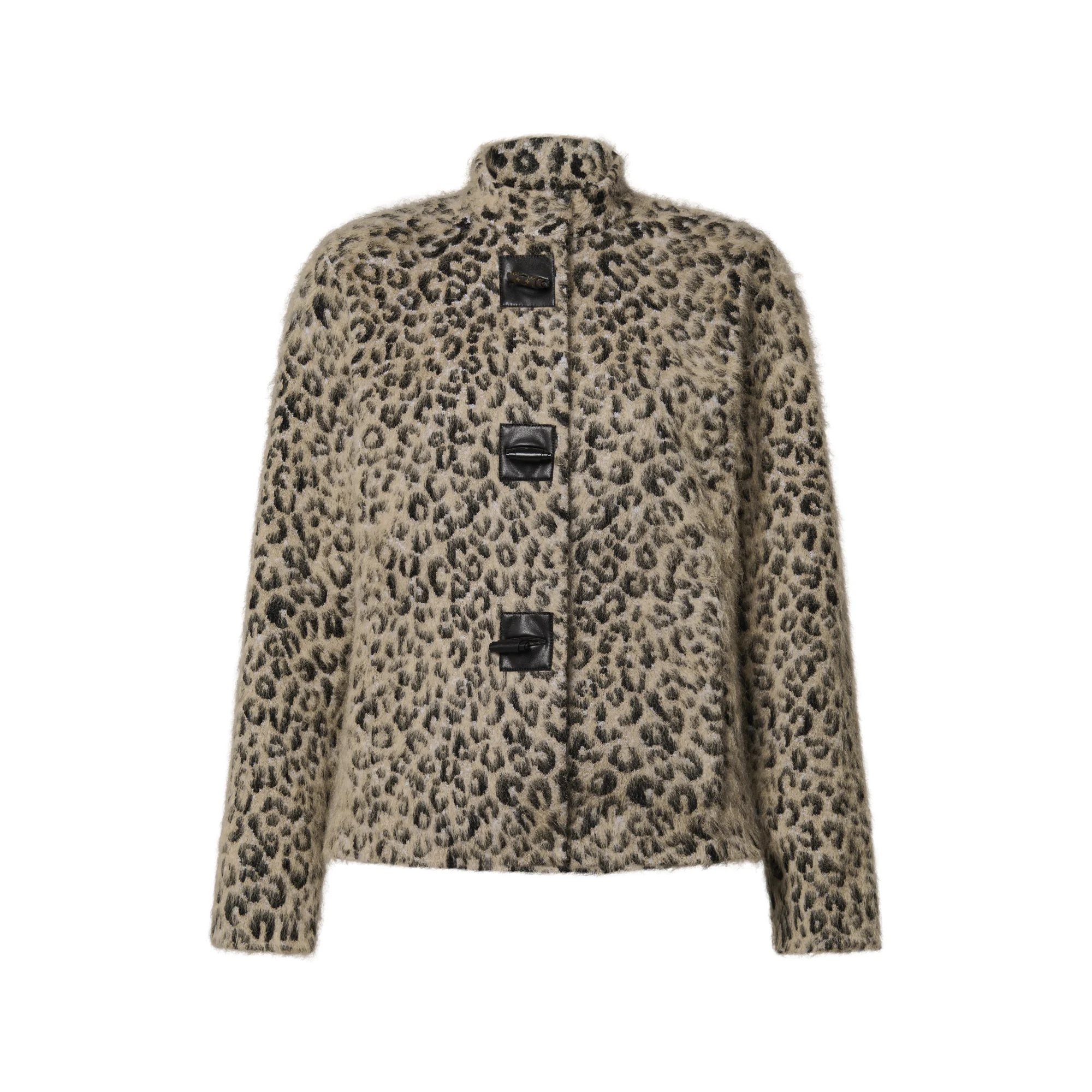 Leopard Knit Jacket - 1