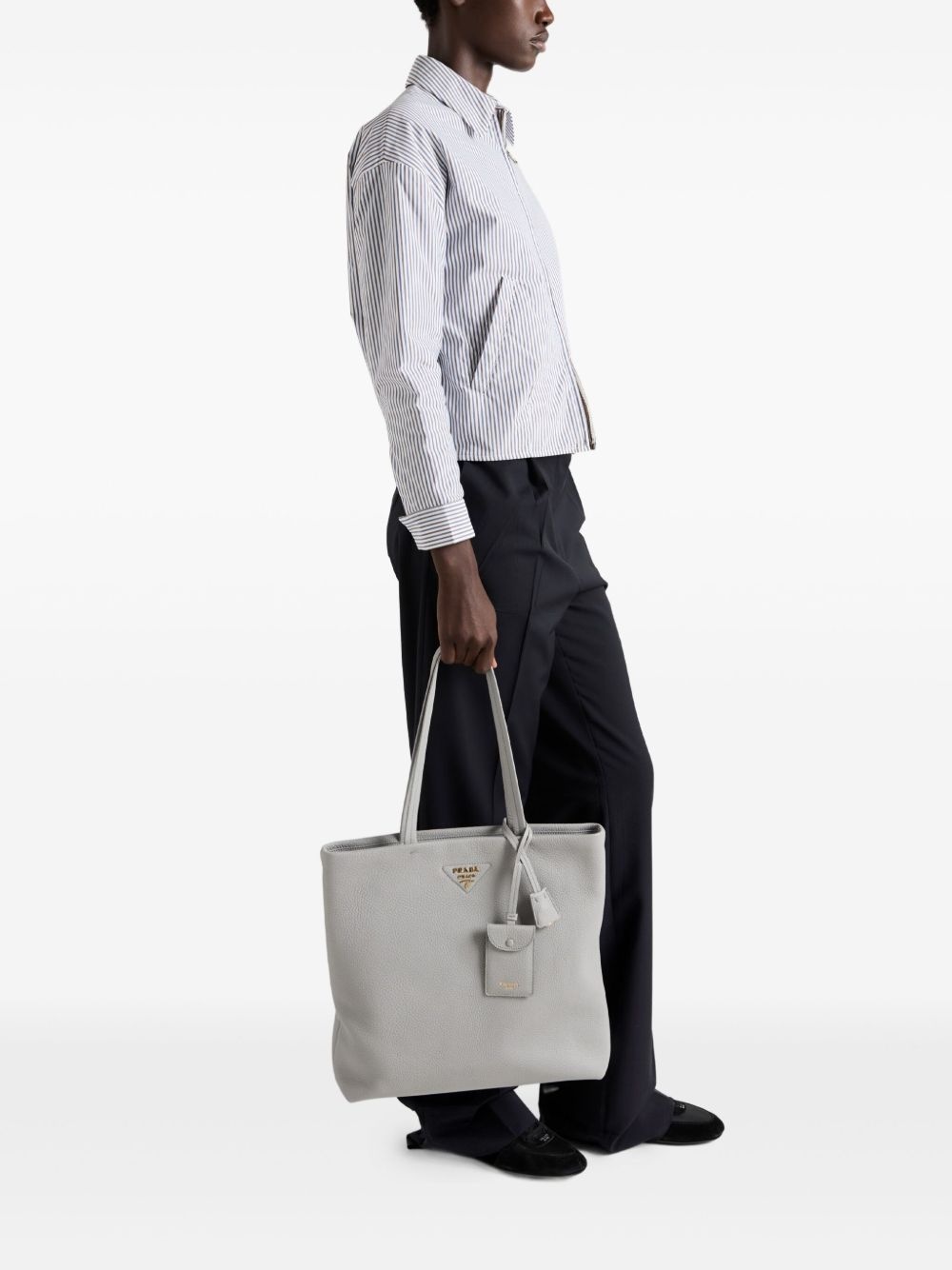 large leather tote bag - 2