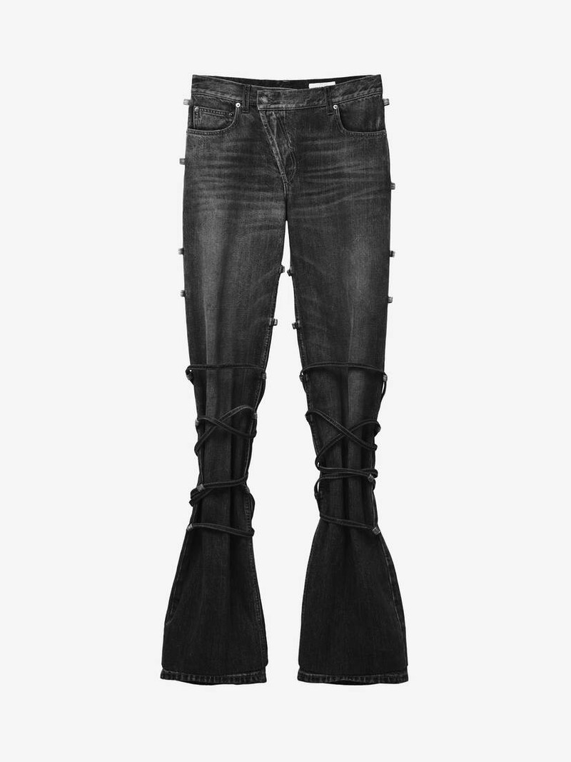 Baggy Tied Jeans - 1