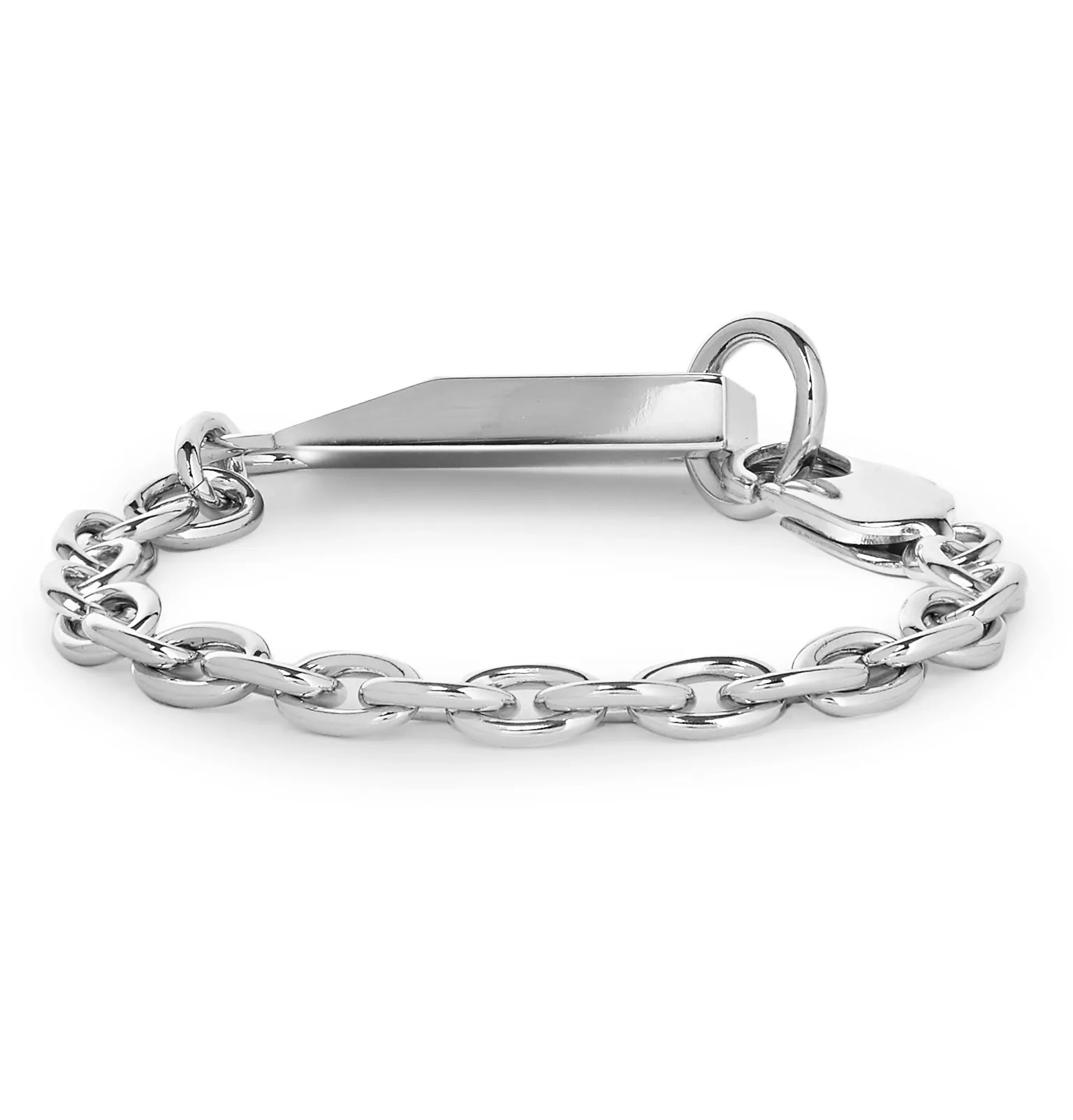 Logo-Engraved Silver-Tone Bracelet - 2