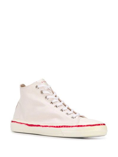 Marni scribbled high-top sneakers outlook