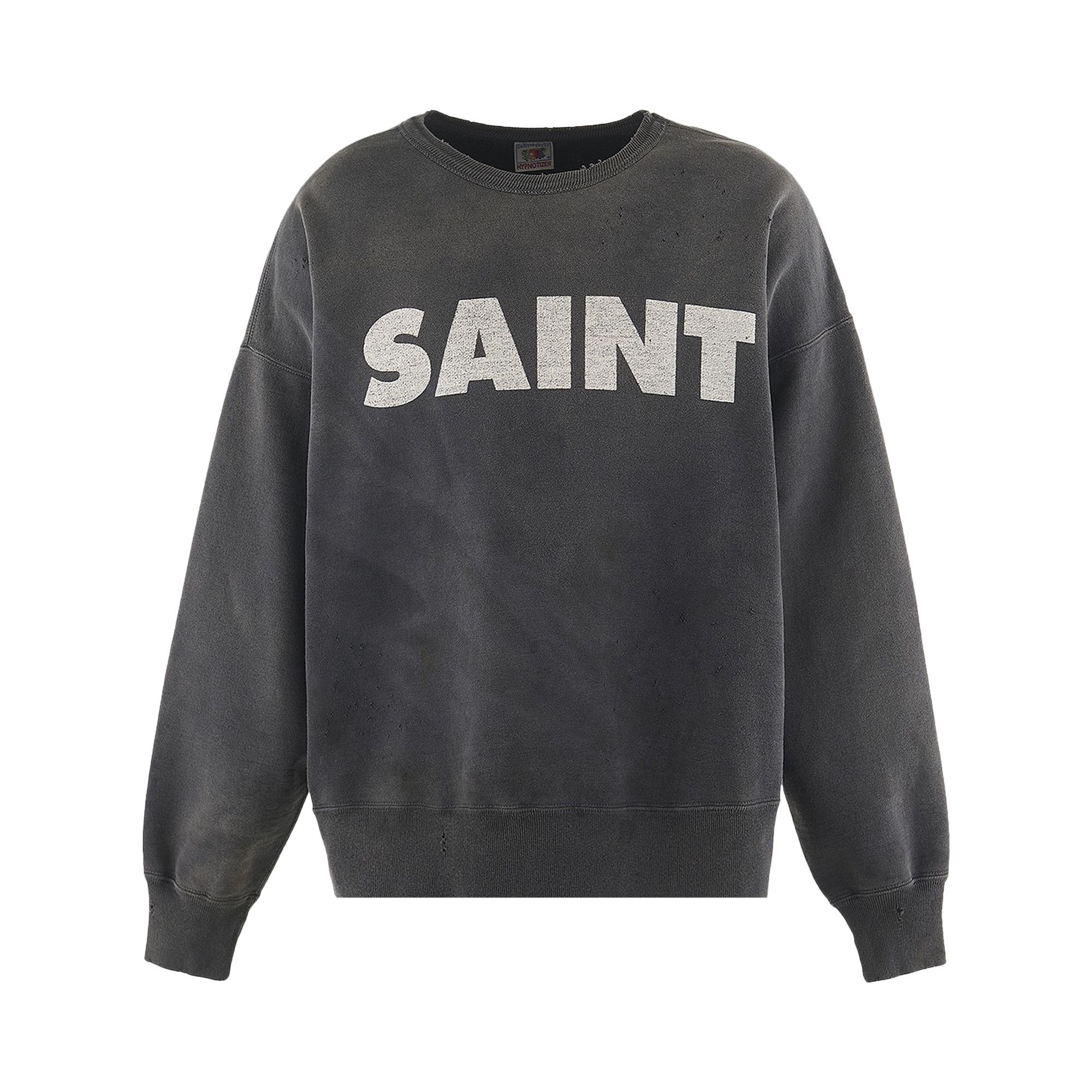 SAINT Mxxxxxx Saint Crew Sweatshirt 'Black' - 1
