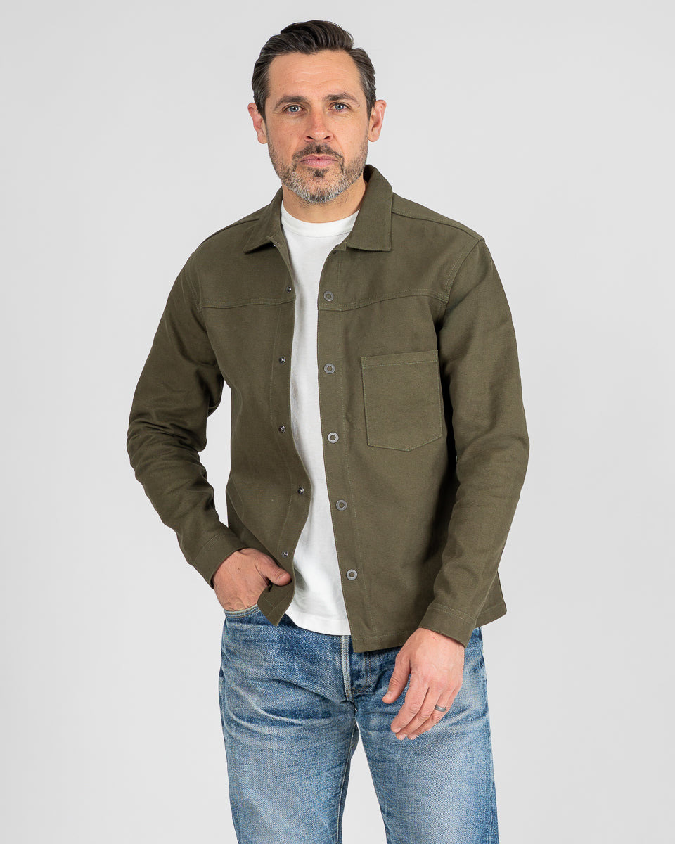 STF-BRO71 SaturdayTypeFever - 9oz Olive Cotton Shirt - Brother71 - 2