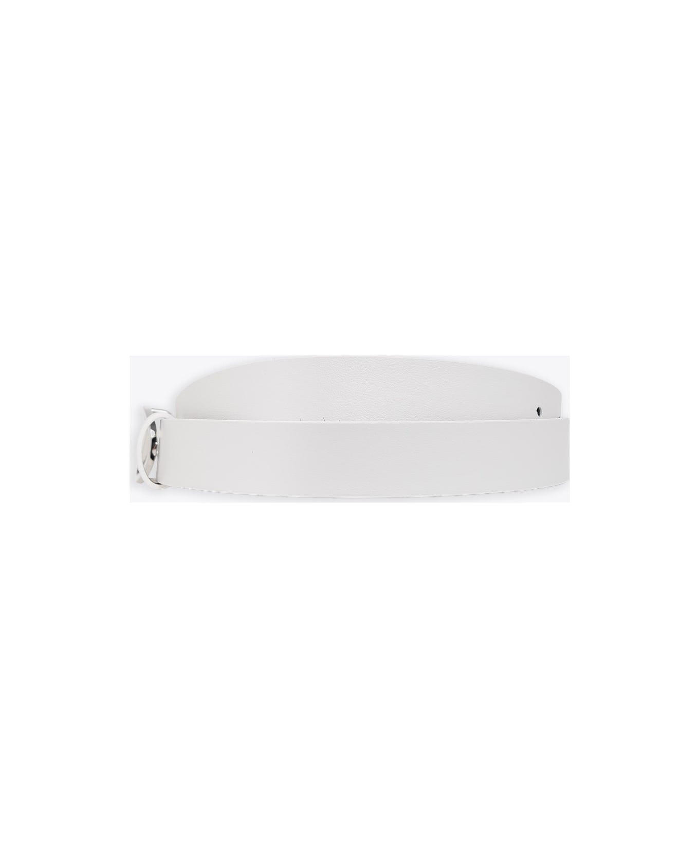 Oval D Logo B-1dr 25 Belt White Leather Belt With Oval-d Buckle - B-1dr 25 Belt - 2