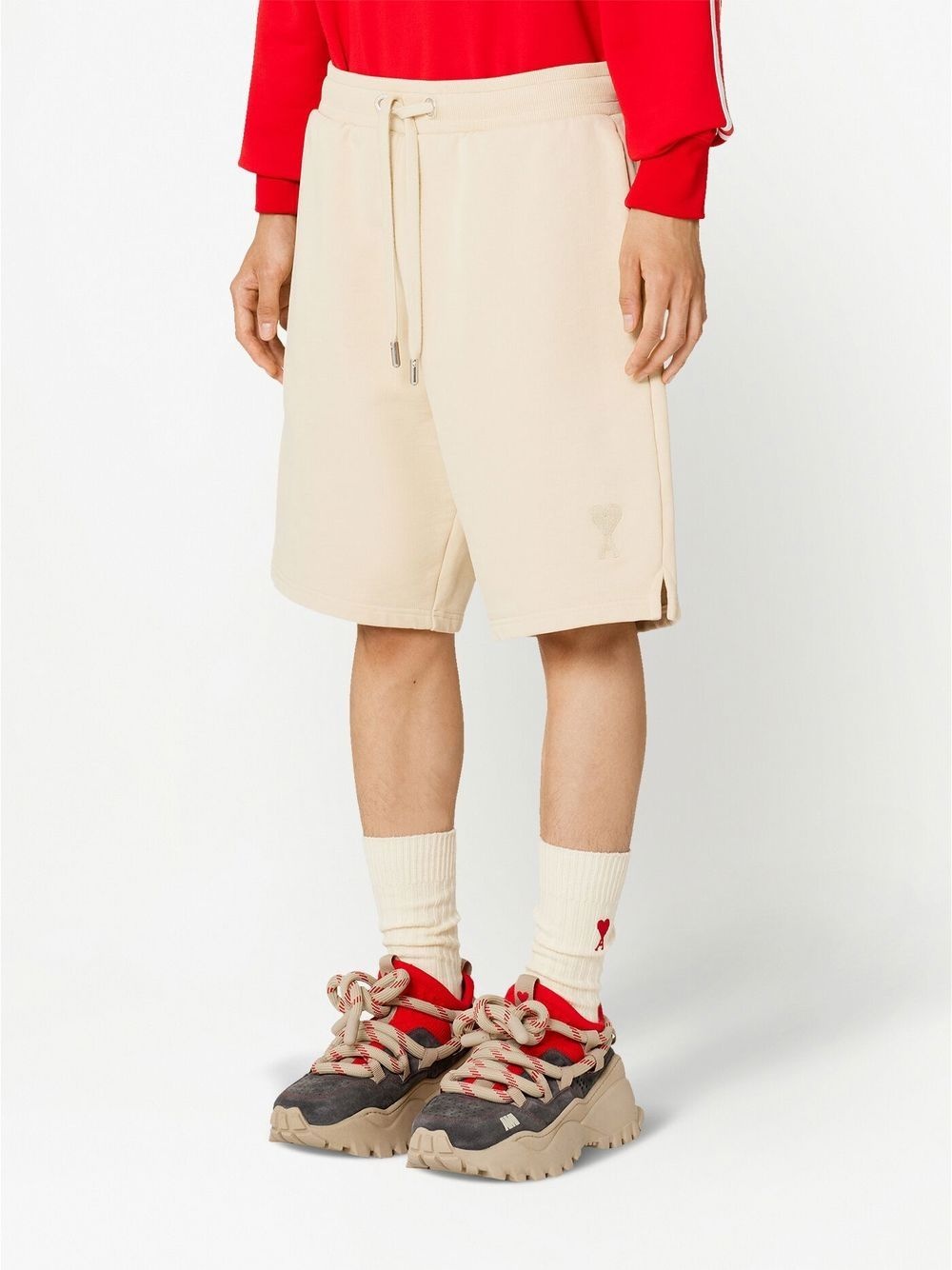 logo-patch track shorts - 4