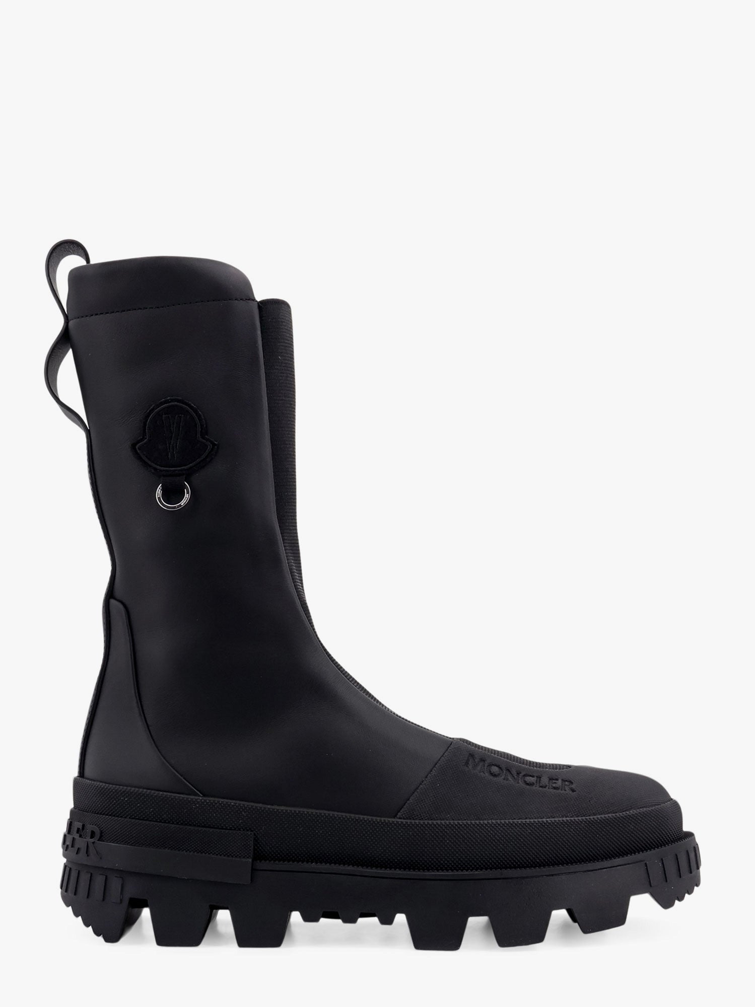 Salix 6 Moncler Willow Smith Letaher Boots With Stretch Inserts - 1