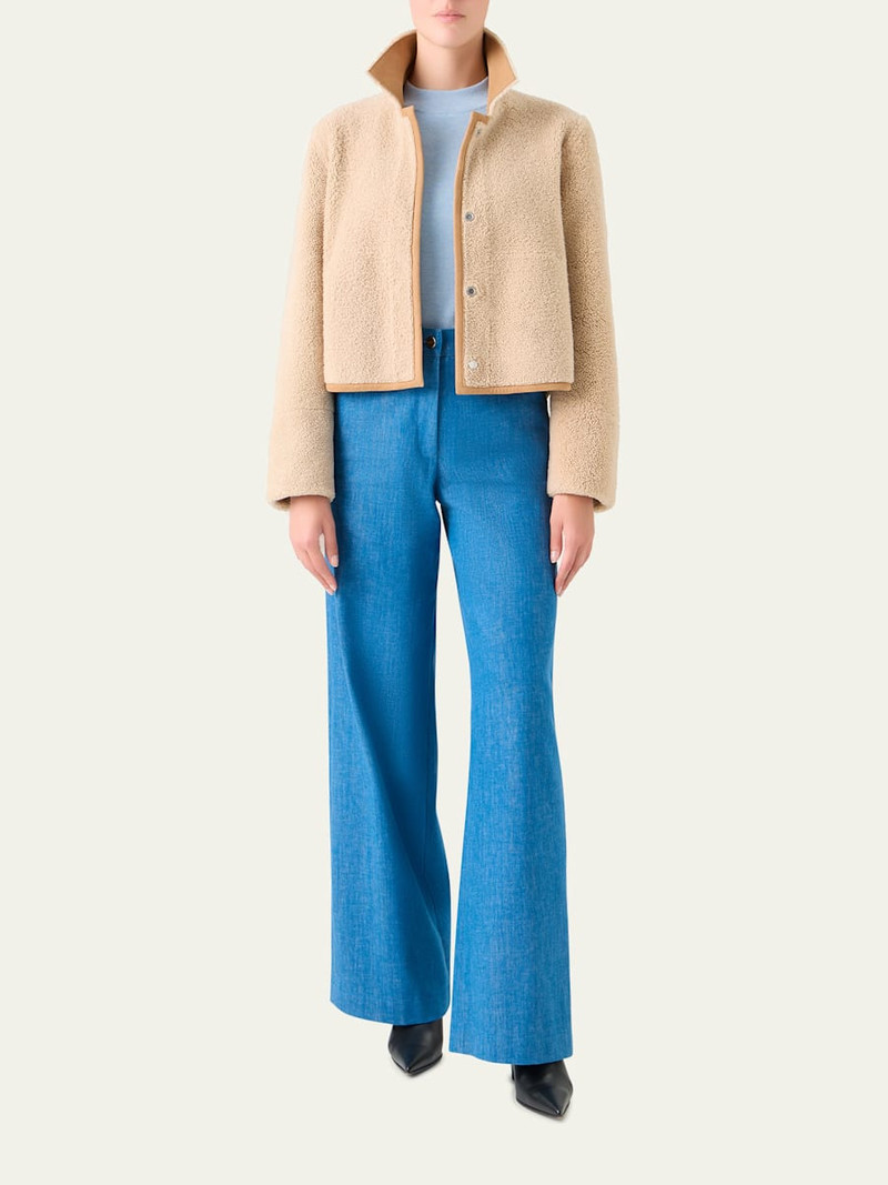 AKRIS Reversible Cady And Sheep Shearling Jacket outlook