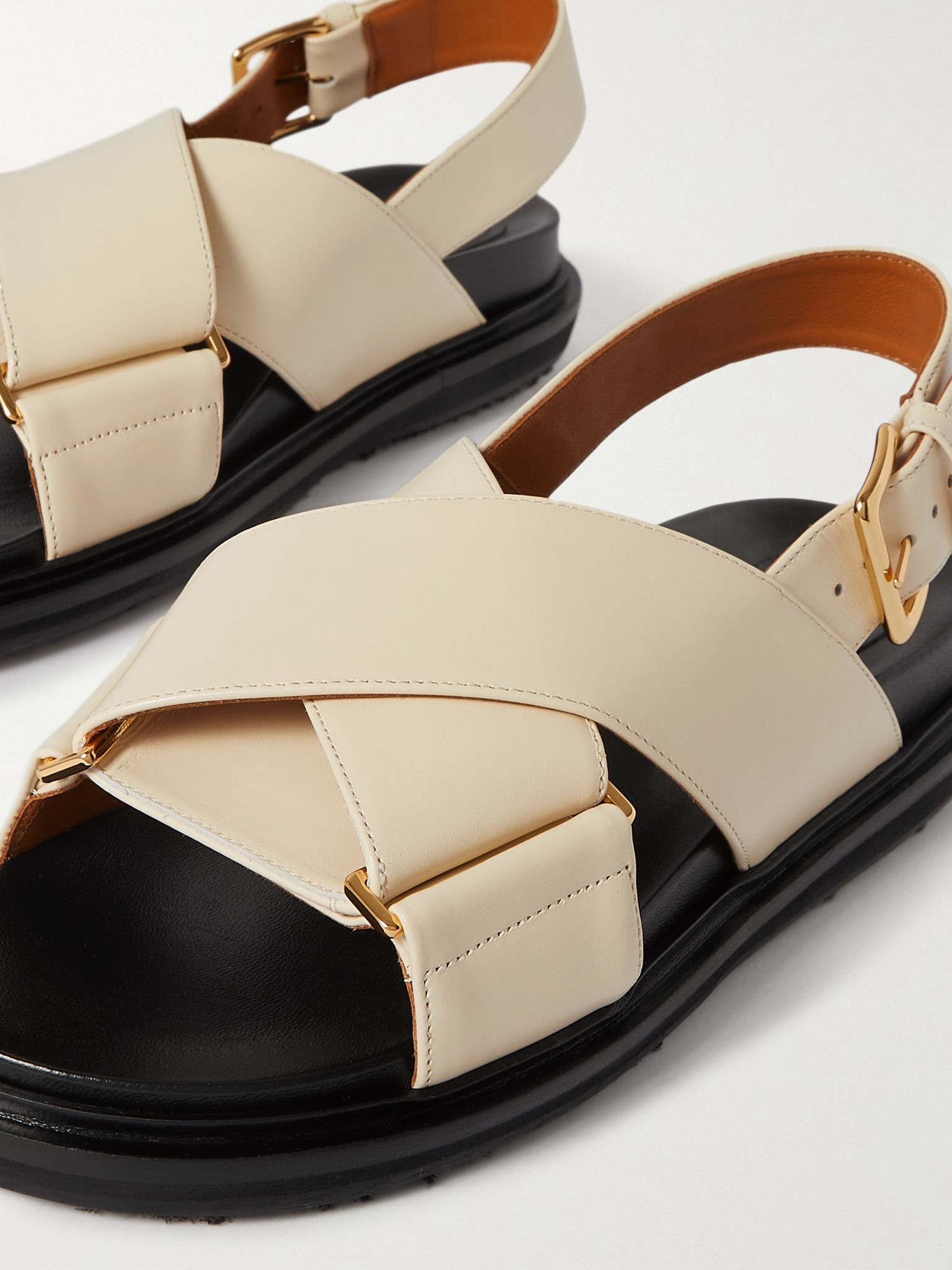 Fussbett leather slingback sandals White - 4