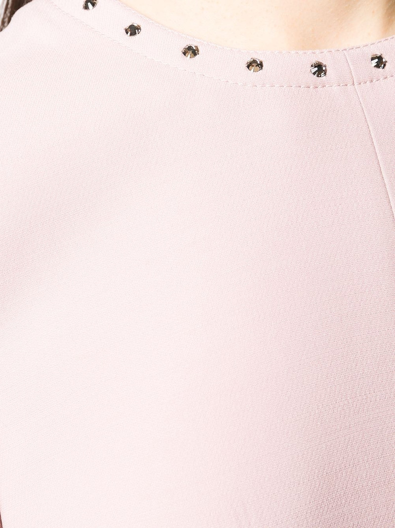 embellished trim flared dress 5