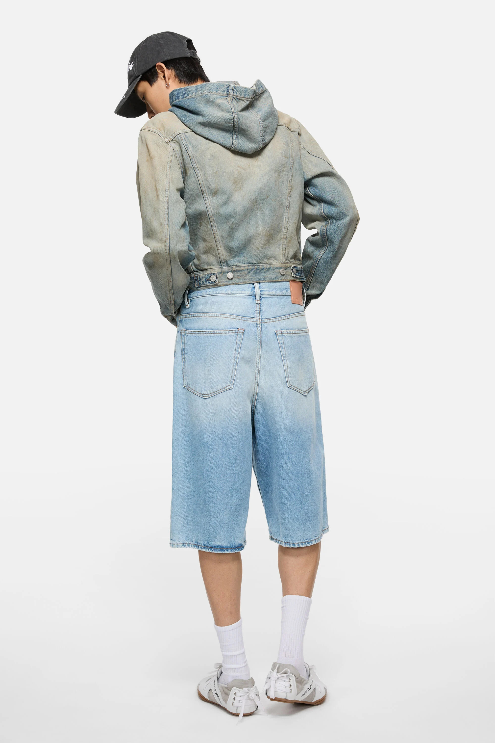 Denim shorts - Loose fit - Light blue - 3