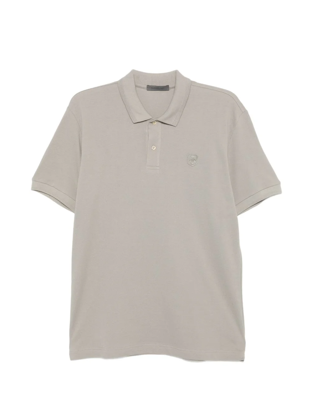 logo-patch polo shirt - 1