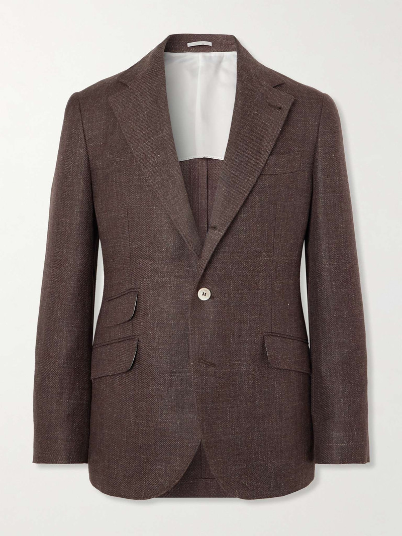 Linen, Wool and Silk-Blend Blazer 1