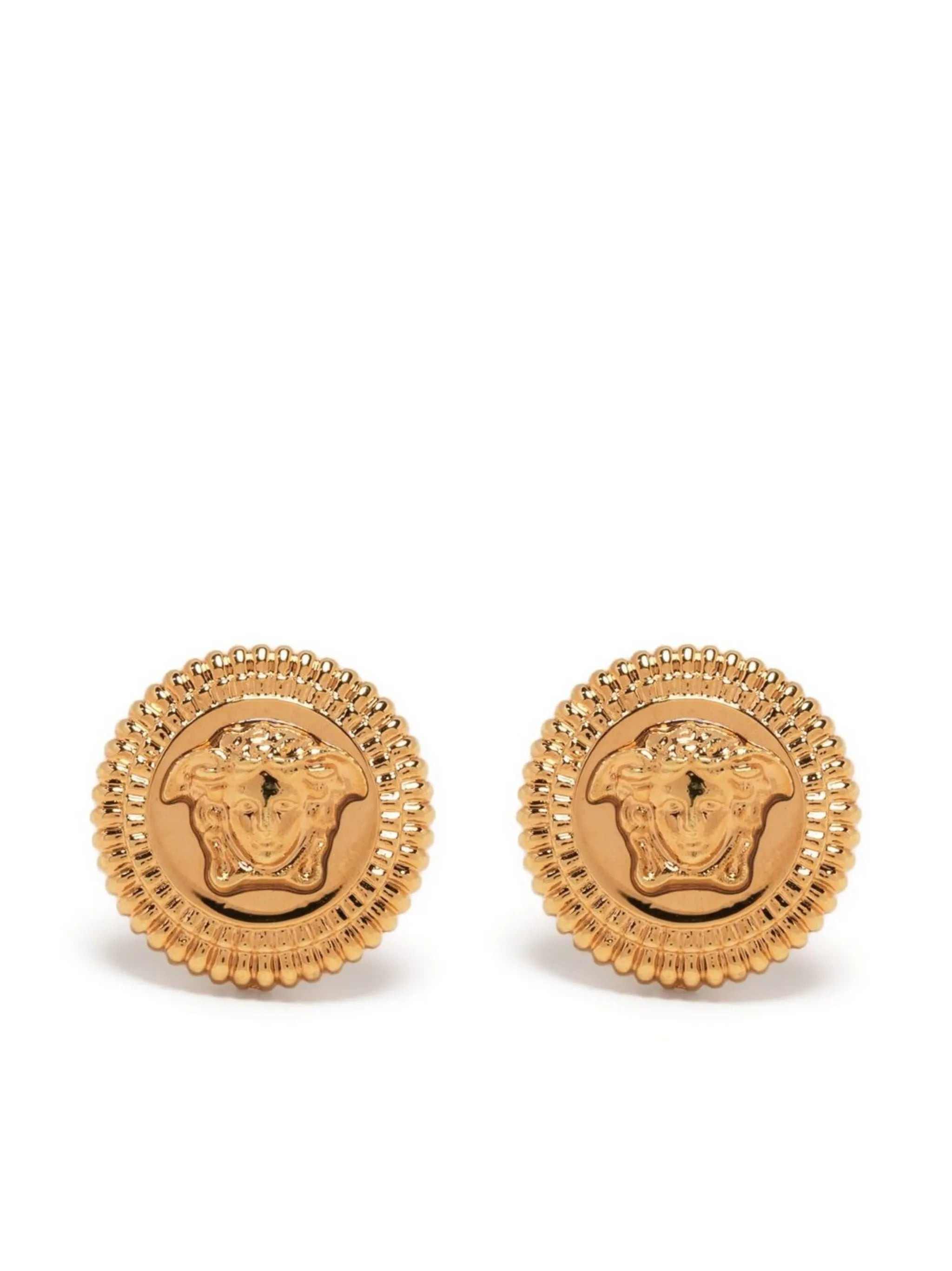 Versace Medusa-plaque Detail Earrings - 1